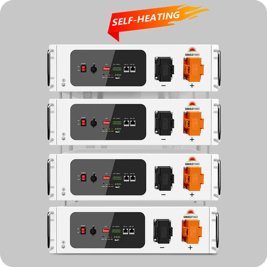 SGH48100T Server Rack 48V 100AH Lithium Battery Self-Heating | 4 units