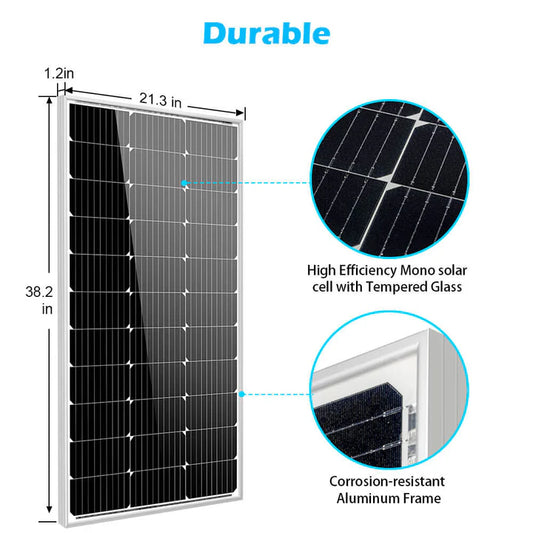 100 Watt Monocrystalline Solar Panel | 10 pcs