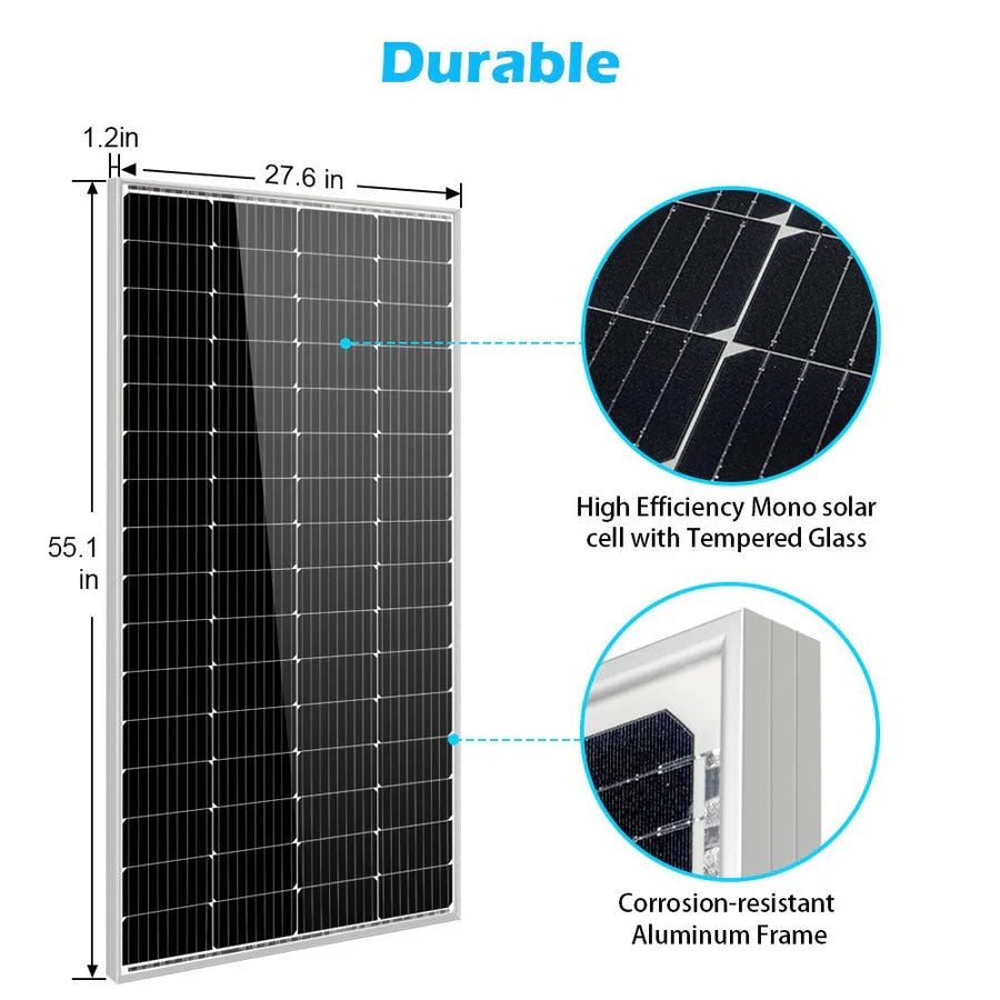 200 Watt Monocrystalline Solar Panel | 8 pcs