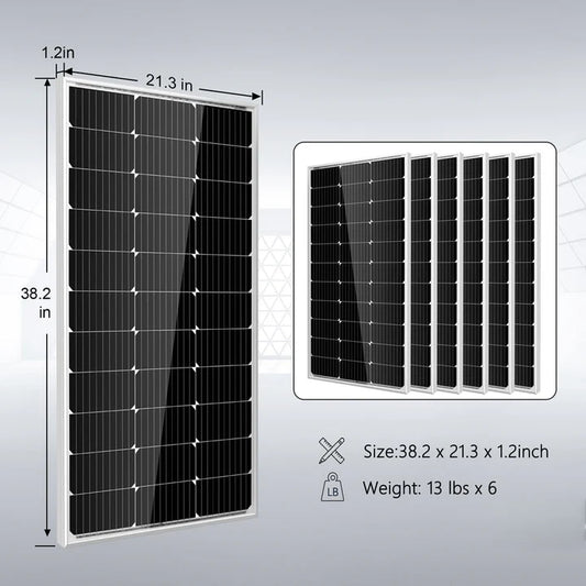 Off Grid Solar Kit 3000W Inverter 12VDC 120V Output LifePO4 Battery 600 watt Solar Back Up SGK-PRO3 | 200ah