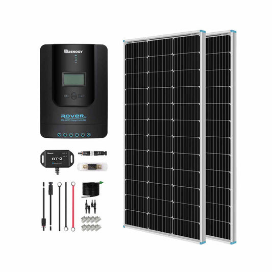 New 200 Watt 12 Volt Solar Premium Kit
