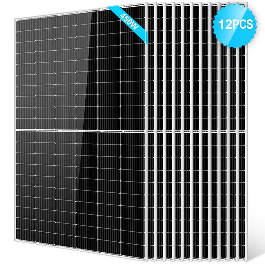 450 Watt Monocrystalline PERC Solar Panel - 12 units