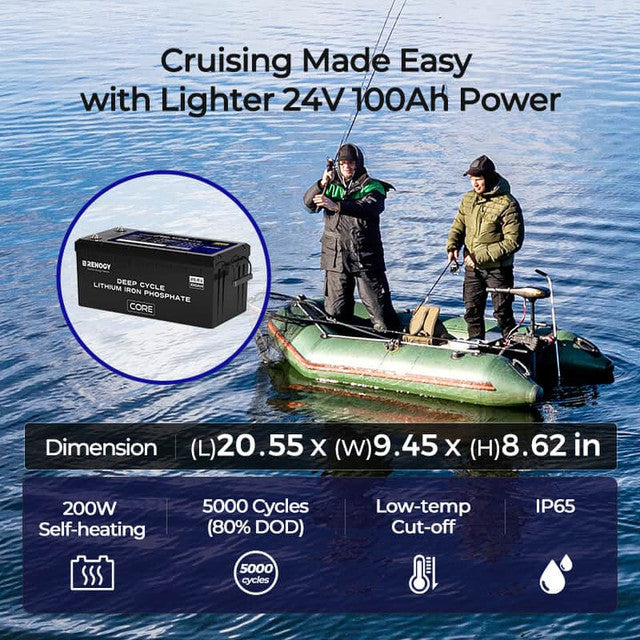 4 of Deep Cycle 24V 100Ah Core lithium battery with self-heating function