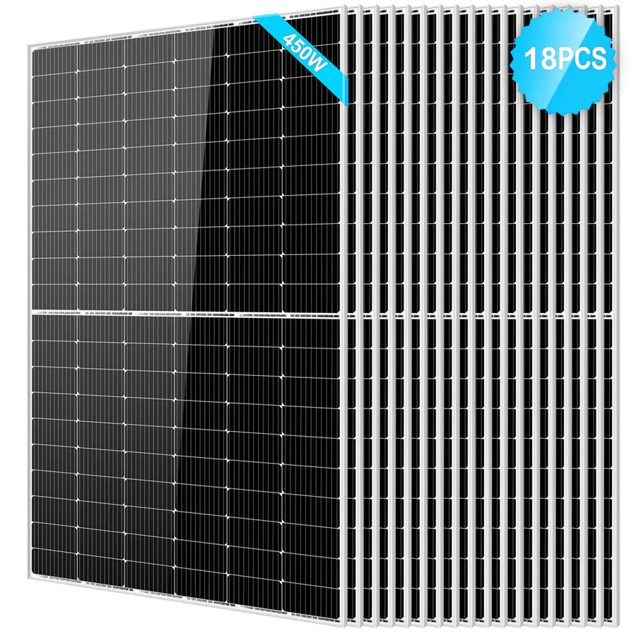 450 Watt Monocrystalline PERC Solar Panel - 18 units