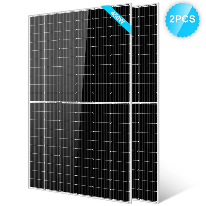 450 Watt Monocrystalline PERC Solar Panel - 2 units