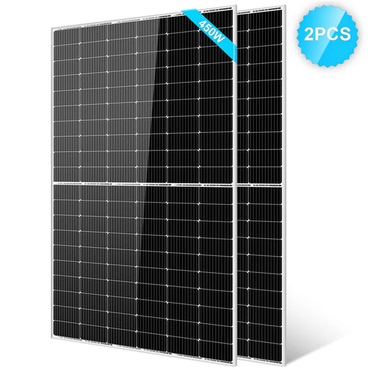 450 Watt Monocrystalline PERC Solar Panel - 2 units