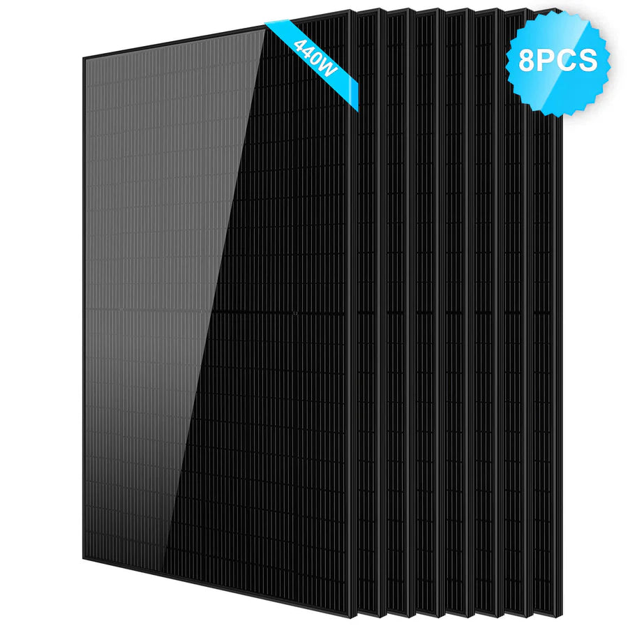 440W Mono Black PERC Solar Panel - 8 units