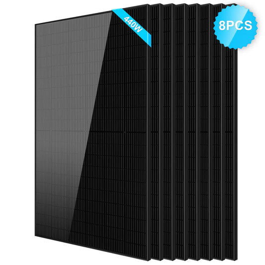 440W Mono Black PERC Solar Panel - 8 units