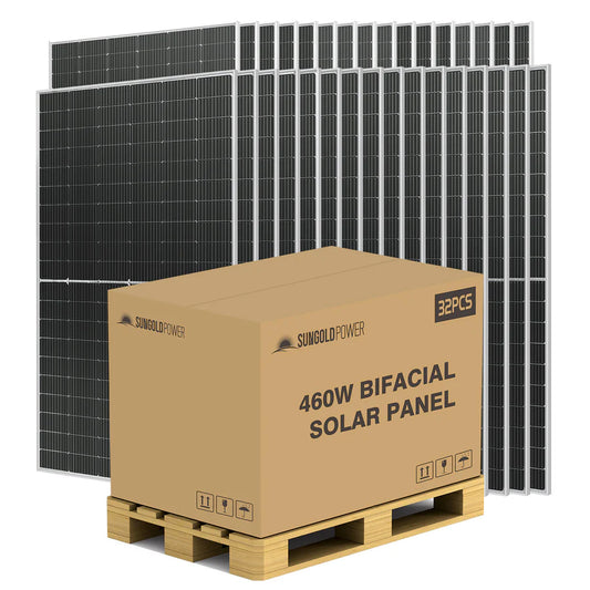 460 WATT BIFACIAL PERC SOLAR PANEL FULL PALLET (32 PANELS)