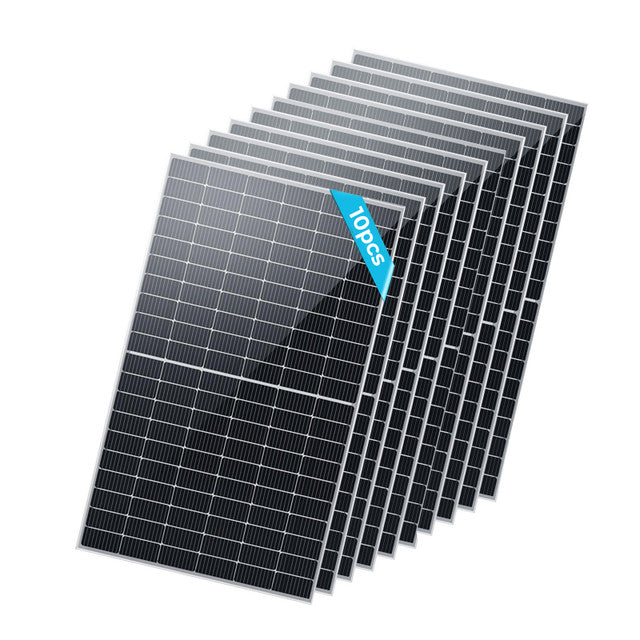 10PCS Bifacial 450 Watt Monocrystalline Solar Panel