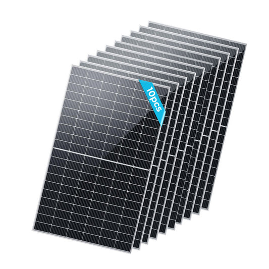 10PCS Bifacial 450 Watt Monocrystalline Solar Panel