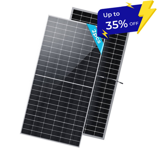 2PCS Bifacial 550 Watt Monocrystalline Solar Panel