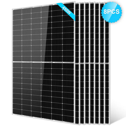 450 Watt Monocrystalline PERC Solar Panel - 8 units