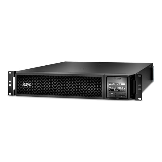 APC Smart-UPS On-Line, 3kVA, Rackmount 2U, 208V, 2x L6-20R+1x L6-30R NEMA outlets, SmartSlot, Extended runtime, W/ rail kit