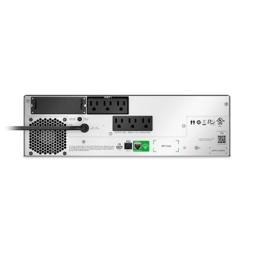 APC Smart-UPS, Line Interactive, 1500VA, Lithium-ion, Rackmount 3U, 120V, 6x NEMA 5-15R outlets, SmartConnect Port+SmartSlot, Short Depth, AVR, LCD
