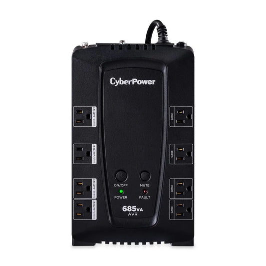 CYBERPOWER, 685VA/390W UPS w/AVR