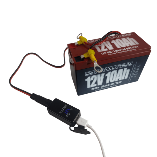 USB PHONE CHARGER, VOLTMETER, & TERMINAL ADPATER WIRING KIT