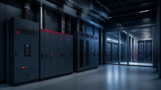 Medium-voltage UPS and switchgear supporting AI data center server racks