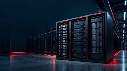Hybrid multi-chemistry UPS installation in a dark, high-density data center aisle