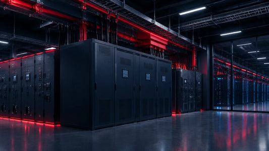 Medium-voltage UPS architecture in a modern AI data center electrical room