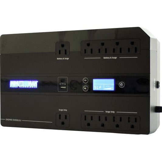 UPS 900VA 5-Bat/5-Surge LCD, USB, USB Chargers