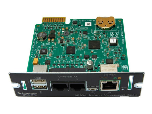 APC UPS Network Management Card 3 with Environmental Monitoring (AP9641)