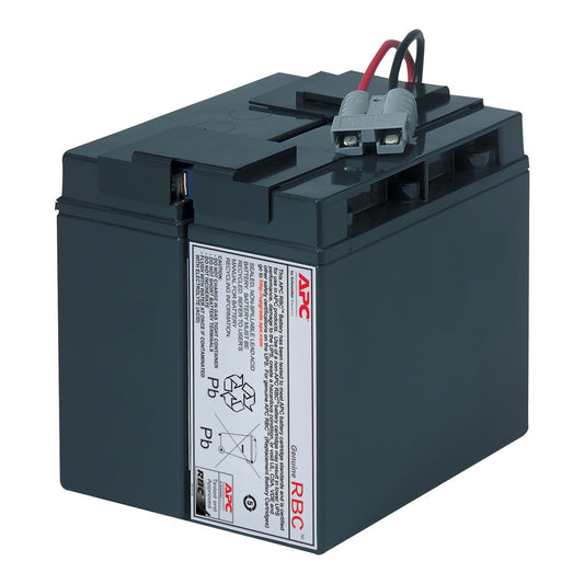APC RBC7 Image APC RBC7 Image APC Replacement Battery Cartridge for Back-UPS, 12V 9Ah lead-acid battery, 2-year repair or replace warranty