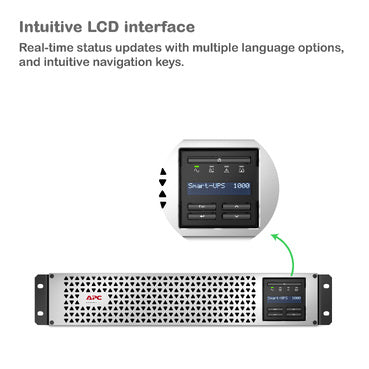 APC Smart-UPS Li-Ion 1000VA Short Depth 120V with SmartConnect (SMTL1000RM2UC)