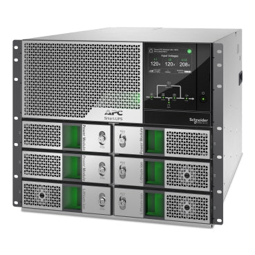 APC Smart-UPS Modular Ultra On-Line, 15kW, Lithium-ion, Rackmount 9U, 208/240V, Network Management, Extended runtime, W/rail kit
