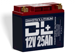 DL+ 12V 25AH DUAL PURPOSE 300CCA LIFEP04 BATTERY